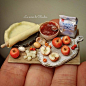 Another apple pie... #dollshouseminiatures #leminidiclaudia#dollhouseminiature #lovelylittleminiatures #miniaturefood #apple #applepie #miniaturitalia2018