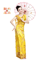 彩衣朵朵 泰国风情服装西双版纳傣族筒裙 孔雀裙无袖长款女装1047-tmall.com天猫