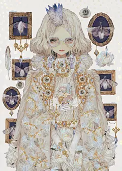 おとぎ古書店の幻想装画【第14回】雪の女王（アンデルセン童話より）｜夜汽車｜PIE International – おとぎ古書店の幻想装画｜