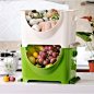 日本进口 inomata叠加式收纳筐 水果蔬菜收纳箱塑料 厨房收纳篮