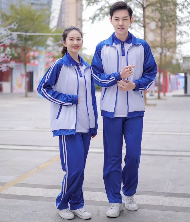 匆匆那年校服初高中学生运动服网红同款蓝白外套短袖老式校服套装-淘宝网-花瓣网