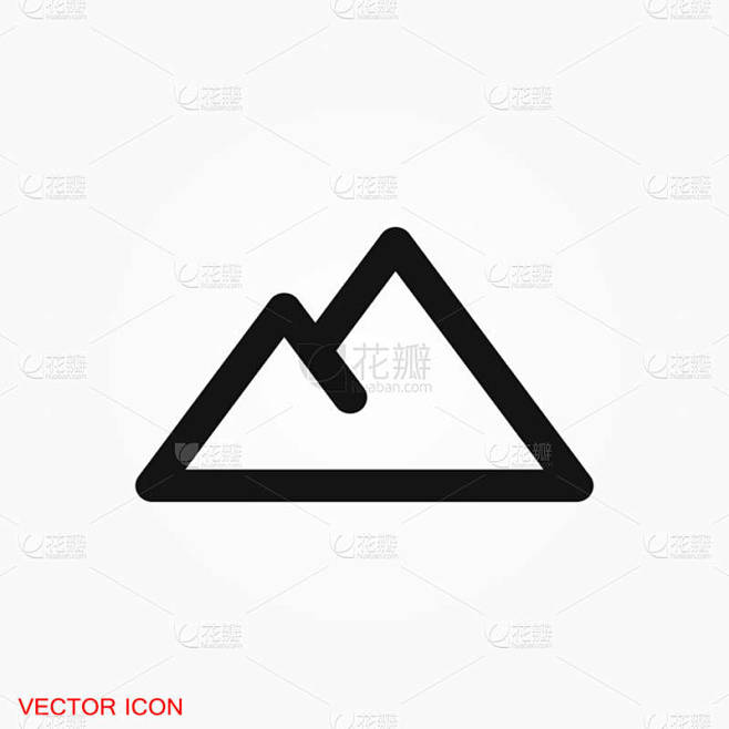 山图标标志, 矢量符号设计