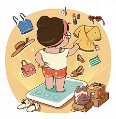 小场景插画