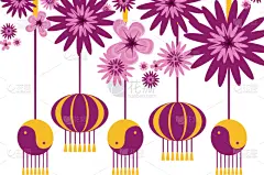 华丽的,阴阳符,灯笼,传统节日,节日,装饰品,纸,布置