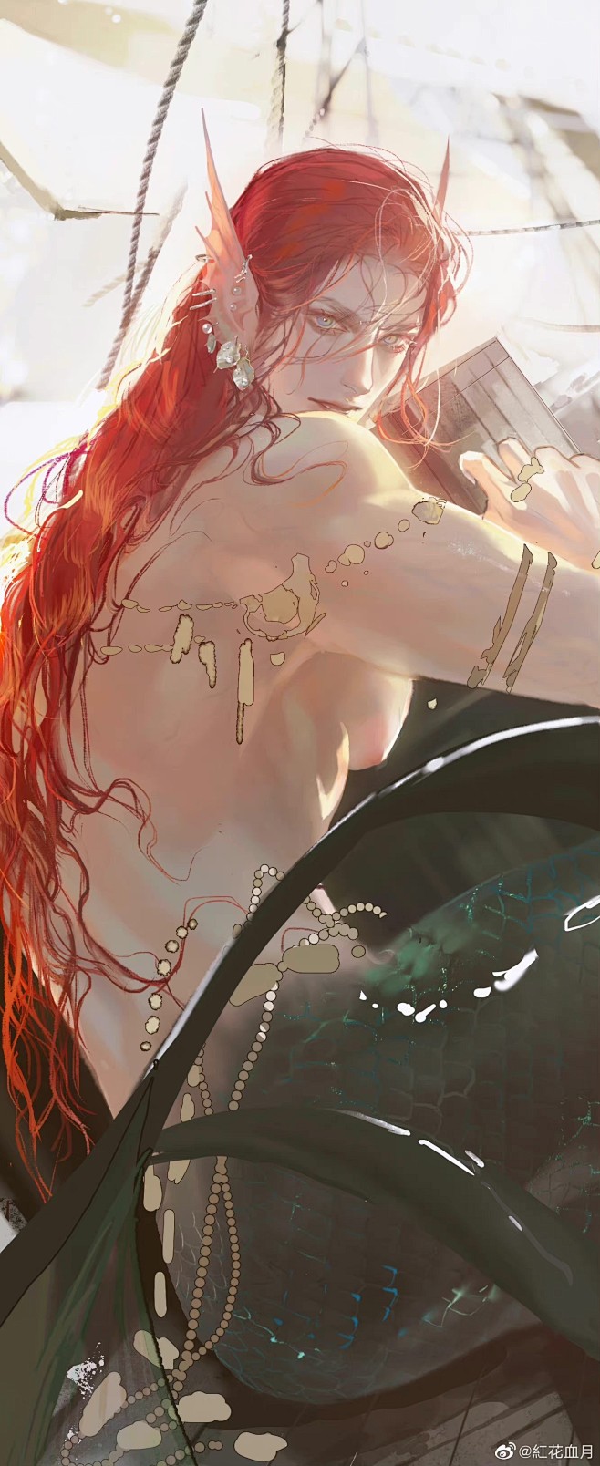 转自#红花血月#微博  超级厉害的画师哦...