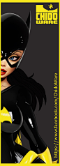 Batgirl Print WIP by ~renecordova on deviantART