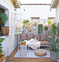 Fill your small patio with tons of outdoor plants.: 