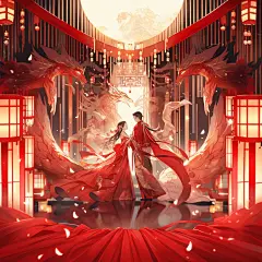 中国风婚礼情侣