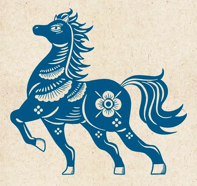 儿童小学生简单剪纸刻纸—十二生肖马 - 小红书-花瓣网