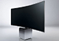 Yves Behar mounts Samsung's curved TV "on a pedestal": 