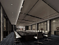 Solemn conference room 3D design: