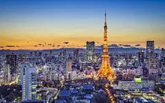 日本东京铁塔桌面壁纸_