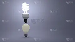 荧光灯,电灯泡,三维图形,在上面,能源,绘画插图,光亮,灯,明亮,电源