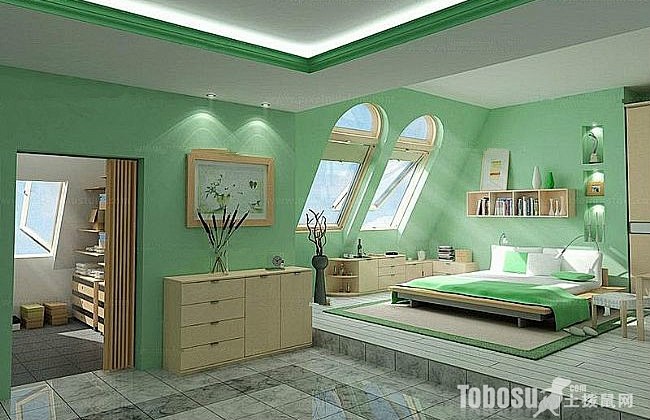 舒适韩式卧室设计图