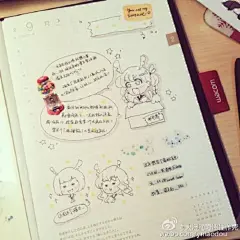 2015/2/8～2/9#给你看我的手帐吧##hobonichi# #what's in my notebook# 年会归来，补手帐。明天bu想上班。
