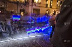 鲁米娜拉节日的模糊视觉