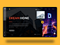 Dream Home Web minimal cool architect architectural design responsive concept screen home page ux  ui uidesign ux challenge ui  ux design ui web