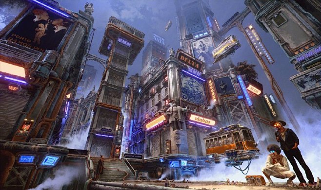 混合蒸汽朋克与赛博朋克维多利亚时代复古来自鹿妖视界微博