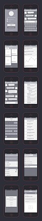 App Wireframes Kit | GraphicBurger: 