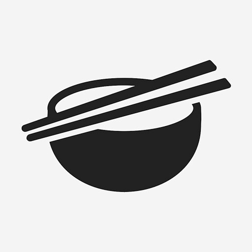 碗用筷子水米饭图标_88ICON https://88icon.com 碗用筷子 水 米饭 餐厅 里面 满的 食物