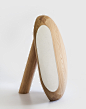 wood and mirror rudimentary object 