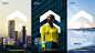 This may contain: an advertisement for the international property forum in africa and new york city, with a woman standing next to a waterfall