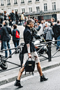 PFW-Paris_Fashion_Week-Spring_Summer_2016-Street_Style-Say_Cheese-Lace_Dress-Blazer-: 