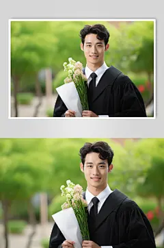 AI数字艺术高考照片毕业学生摄影图