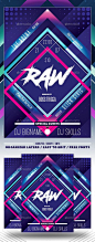 Neon Party #Flyer Template - Events Flyers