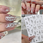 Amazon.com: NOOEPC 7 Sheets Metallic Mirror Silver Nail Stickers Nail Art for Women 3D Star Nail Art Stickers Nail Decals for Self-Adhesive Nail CharmsY2k Butterfly Nail Stickers for Nail Art : Beauty & Personal Care