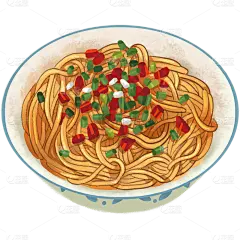 手绘-面类美食元素贴纸9