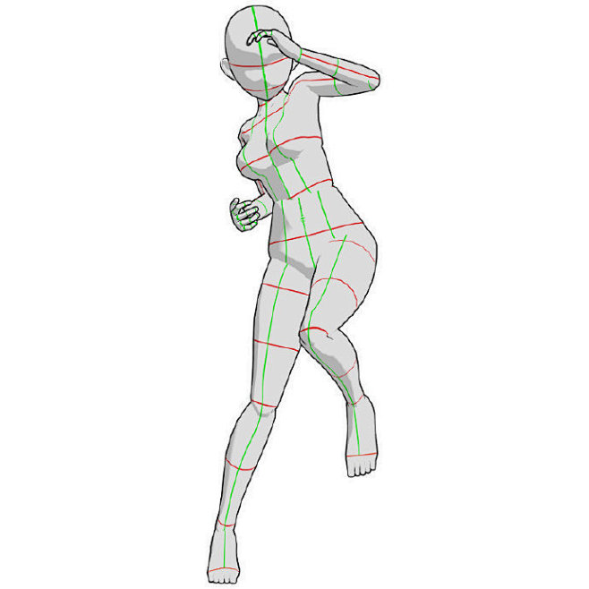 人体造型参考花瓣关注原画人,推荐更多精选素材,绘画更有灵感