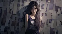 卡莎 报纸墙 好看的电脑壁纸