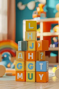 早教训练构建积木