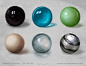 材质球？几种不同质感的表现！不错哦 来自360UXC - 微博