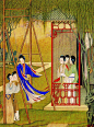 焦秉贞秋千闲戏图的搜索结果_僊壹』『焦秉贞，清代宫廷画家。生卒年不详，字尔正，山东济宁人，康熙时官钦天监五官正，供奉内廷。擅画人物，吸收西洋画法，重明暗，楼台界画，刻划精工。明代有一位画家名叫曾鲸（1568—1650，字波臣，福建莆田人，流寓金陵），一改我国传统人物肖像的画法，不用粉彩进行渲染，而是采用淡墨渲染出阴影、凹凸，甚至每画一张像，烘染达数十层，直到满意为止。当时，追随他用这种方法画肖像的人很多，被称为“波臣派”。焦秉贞是继曾鲸之后、开创“西学派”的著名画家，和禹之鼎的“白描派”并称肖像画三