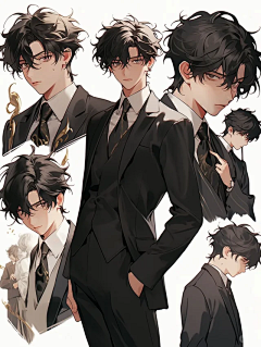 薯茶采集到服设男