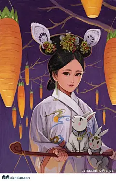 【插画大师】┇陈 柏 言┇_看图_古装手绘美女图片吧_百度贴吧