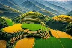 田野中国农村乡村田园风情摄影图