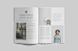优雅简约的摄影师设计师自由工作者个人简历杂志INDD模板 Portfolio Magazine :  