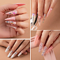 Nail Rhinestone Glue Acessories Kit : What you get: 8ml Nail Rhinestone Glue *1; 12 Styles Different Shaped AB Rhinestones, each style 10pcs; 1 Box of 6 Sizes AB and White Round Rhinestones, each size 288pcs; Wax Pencil*1; Triangular Plate*2; Dual-purpose