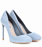 Suede pumps : Blue suede pumps