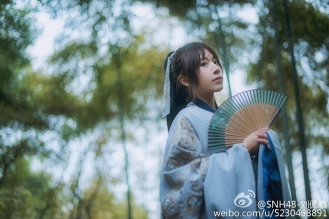 snh48三期生 刘佩鑫 汉服 摄于绍兴...