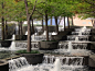 Fountain Place in Dallas, Texas designed by Dan Kiley with Peter Ker Walker and WET Design