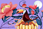 art Chinese style commercial illustration Fashion  ILLUSTRATION  Mid-Autumn Festival 国潮 插画