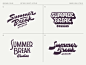 Summer Break Wordmark Logo Concepts by Wells Collins on Dribbble