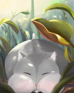 最近想以我家小仓鼠为原型画一些小插画~