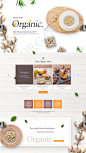 绿色有机蔬菜食品餐饮水果品牌企业官网站网页UI海报设计模版素材 - 设汇 : 喜欢