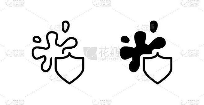 抗污图标，矢量