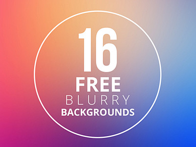 16 Free Blurry Backg...